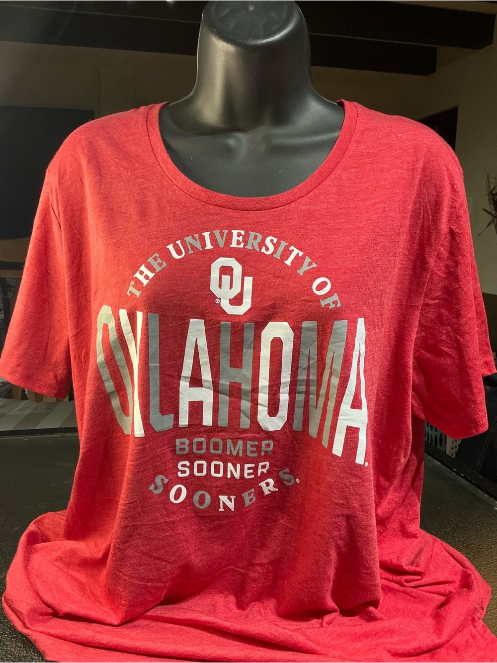 Boomer Sooners University of Oklahoma T-Shirt: Red - Women's XL |Vinatge